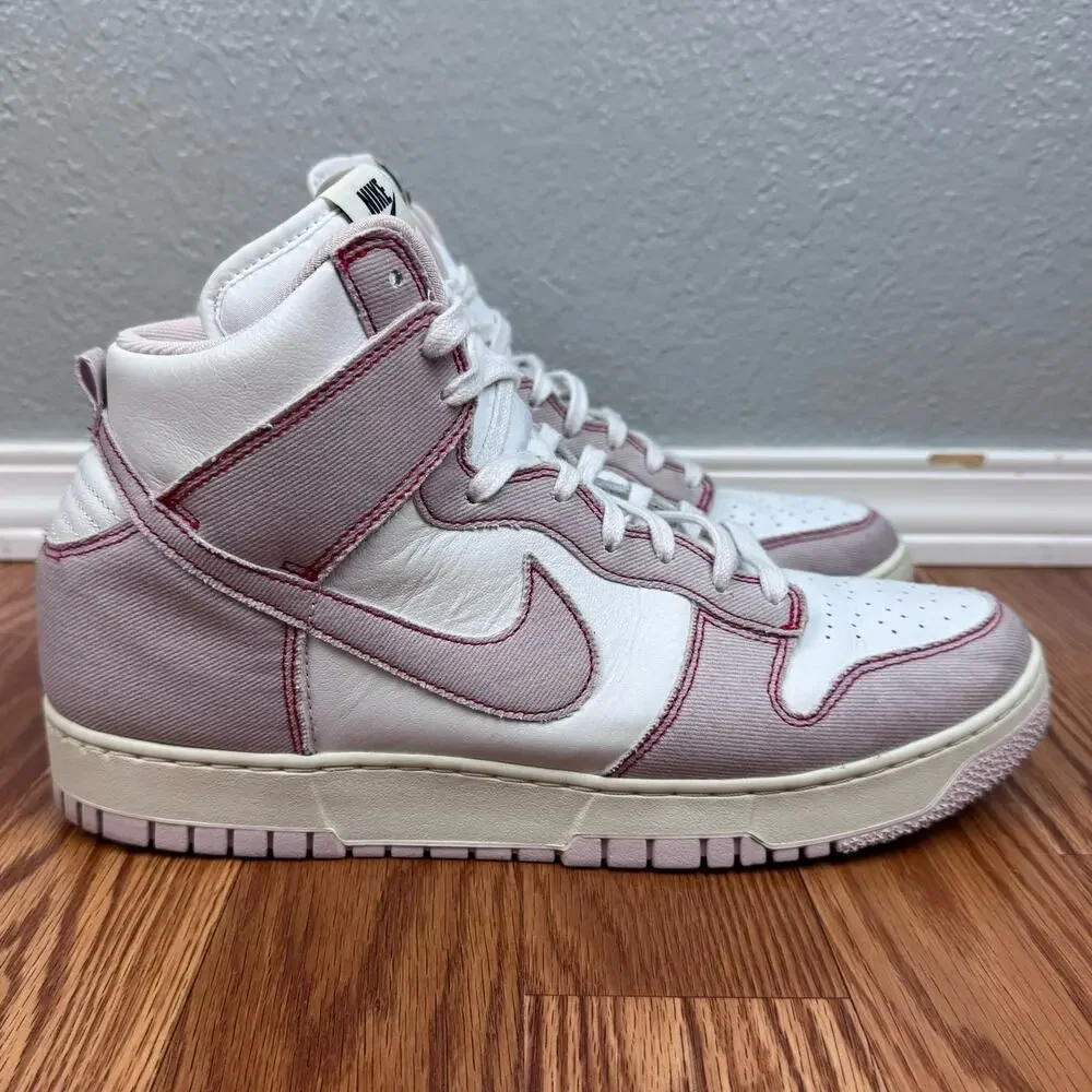 Nike Dunk High 1985 Barely Rose Denim Mens Sz12